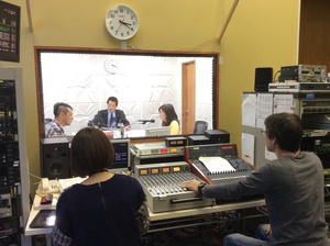 日本トリム角ラジオ収録の様子